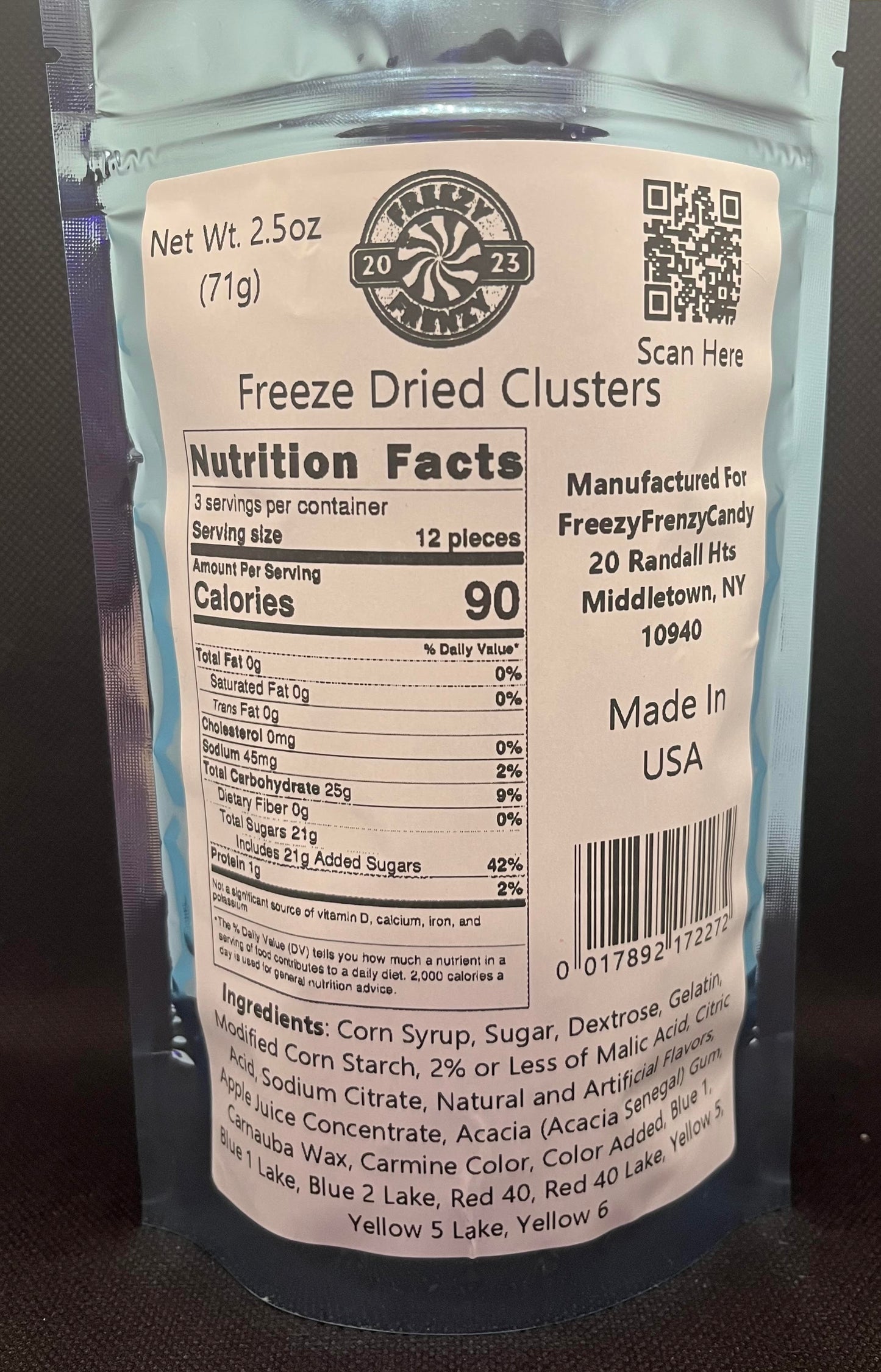 Freeze Dried Nerds Cluster! 2.5oz