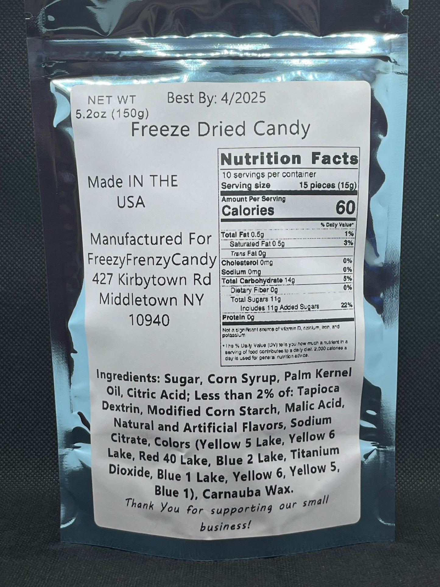 Freeze Dried Skittles 5oz