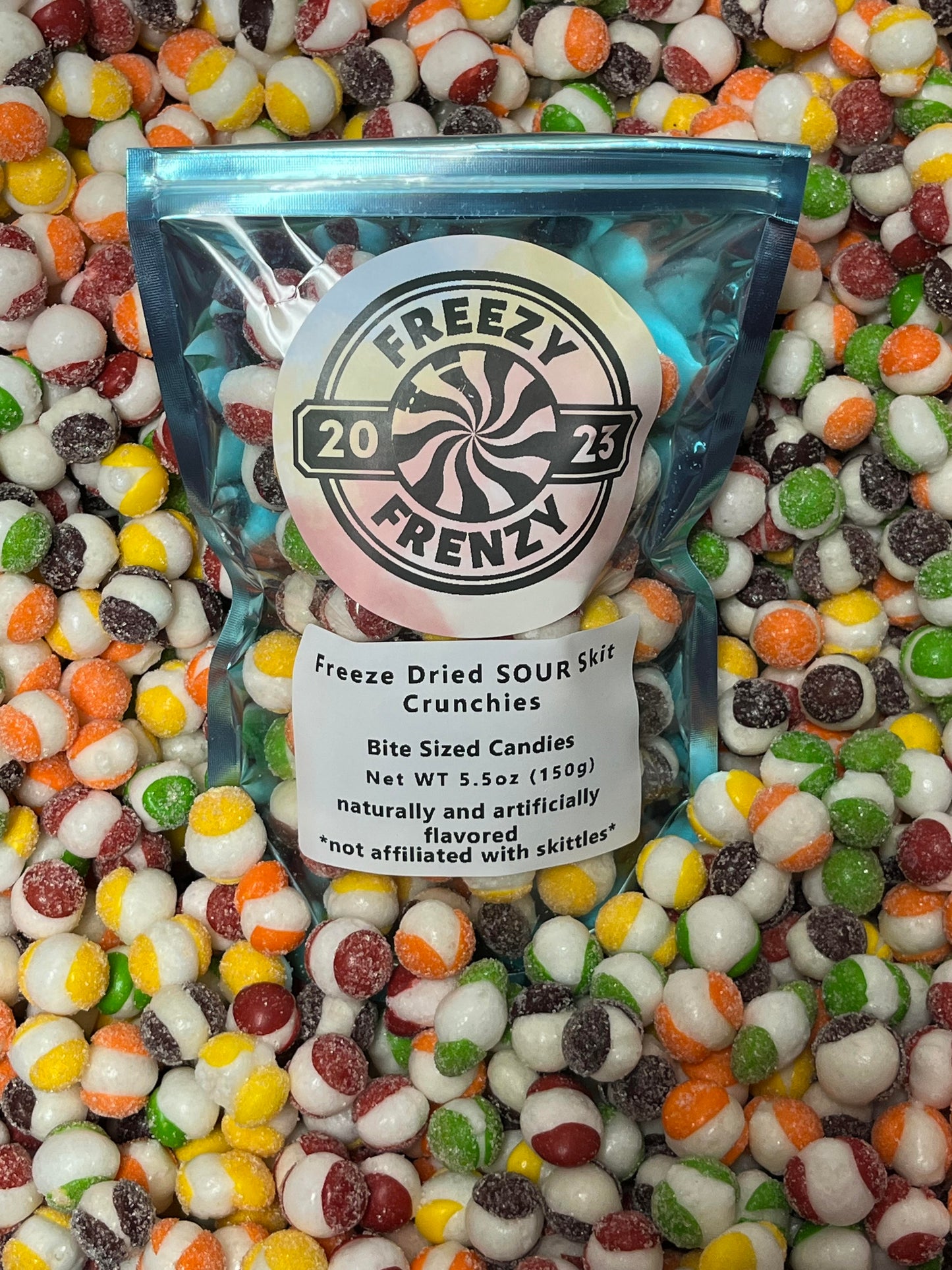 Freeze Dried Sour Skittles! 5.5oz